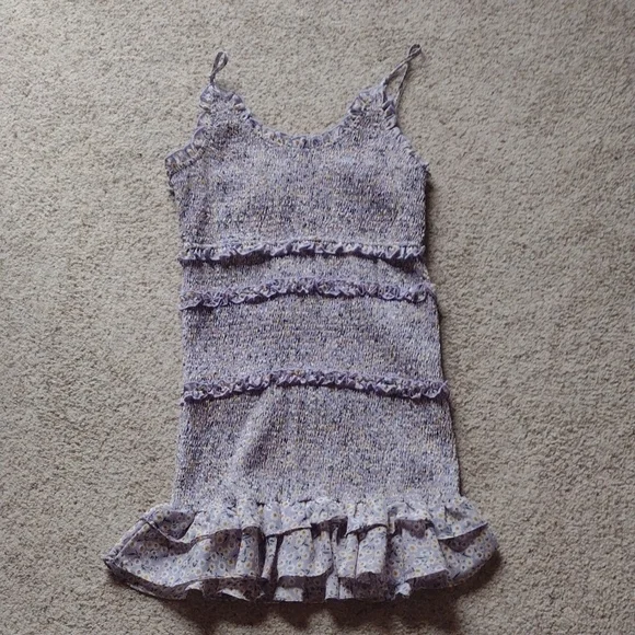 Purple Ruffled Dress - Picture 1 of 4